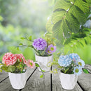 Artificial Carnation In White Pot Asstd - Set of 3