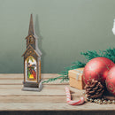 Led Bronze Church With Nativity Scene