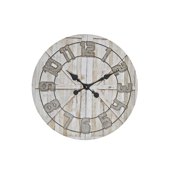 Round Mdf 13" Wall Clock (Barn Door)