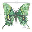 Metal Butterfly Wall Decor Green