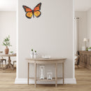 Metal Butterfly Wall Decor Orange Monarch