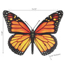 Metal Butterfly Wall Decor Orange Monarch