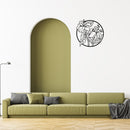 Metal Black Wall Decor Lilies