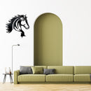 Metal Black Wall Decor Horse Head