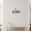 Polyresin Sail Boat Wall Decor