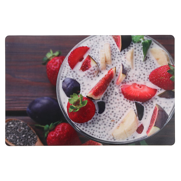 Plastic Placemat Chia Fruit Pudding - Set of 12
