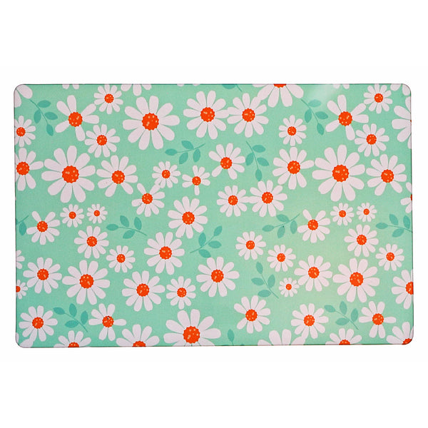 Plastic Placemat Daisy Print - Set of 12