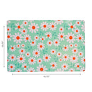 Plastic Placemat Daisy Print - Set of 12