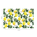 Plastic Placemat Lemon Branches - Set of 12