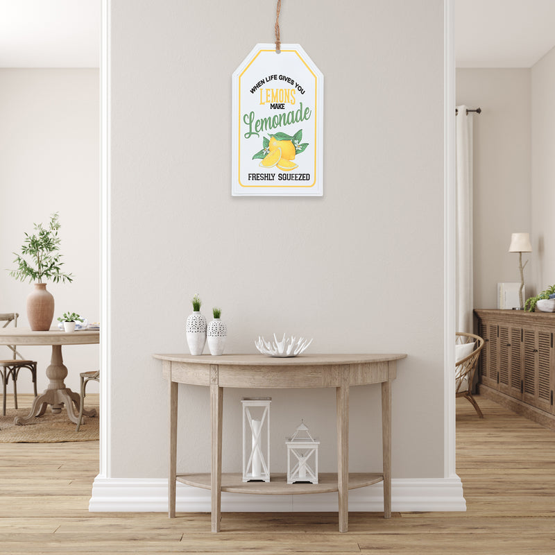 Embossed Metal Sign Make Lemonade