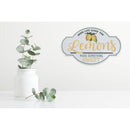 Embossed Metal Sign When Life Gives You Lemons