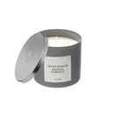 14 Oz 3 Wick Luxe Scented Candle With Lid (Silver Mohair) - Set of 2