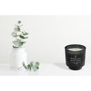 8Oz High Gloss Round Candle Black Rose & Peony