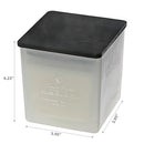 14Oz High Gloss 2 Wick Square Candle Coconut Vanilla