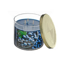 14 Oz 3 Wick Jar Candle With Lid Wild Blueberry - Set of 2