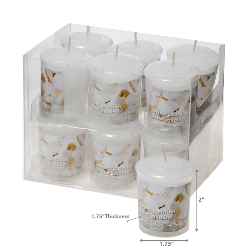 Mushroom Votive Sweet Jasmine  - Set of 12