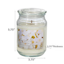 18 Oz Scented Jar With Glass Lid Sweet Jasmine - Set of 2