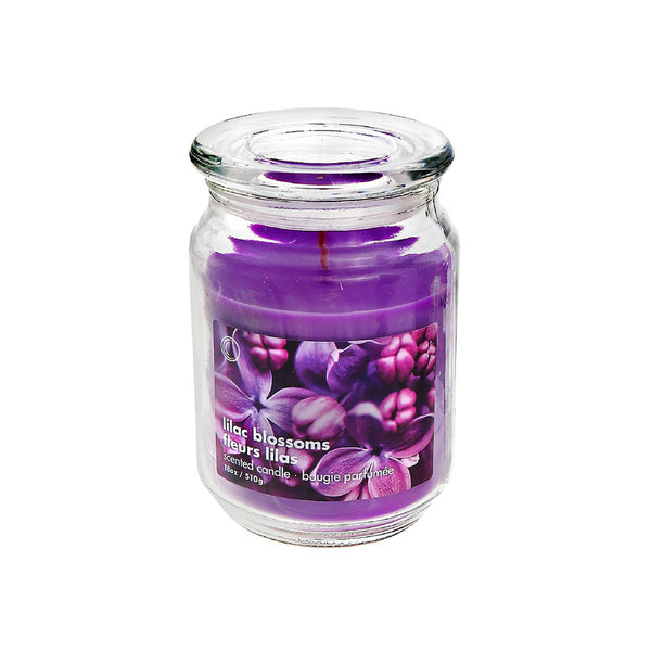 18 Oz Scented Jar With Glass Lid (Lilac Blossoms) - Set of 2
