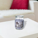 18 Oz Scented Jar With Glass Lid White Woods - Set of 2