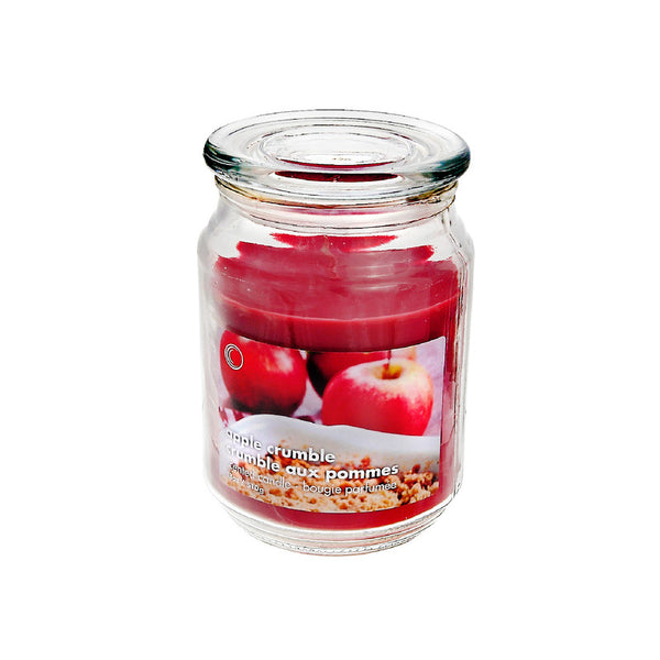 18 Oz Scented Jar With Glass Lid (Apple Crumble) - Set of 2