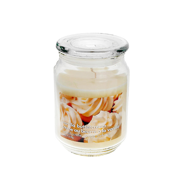 18 Oz Scented Jar With Glass Lid (Vanilla Buttercream - Set of 2