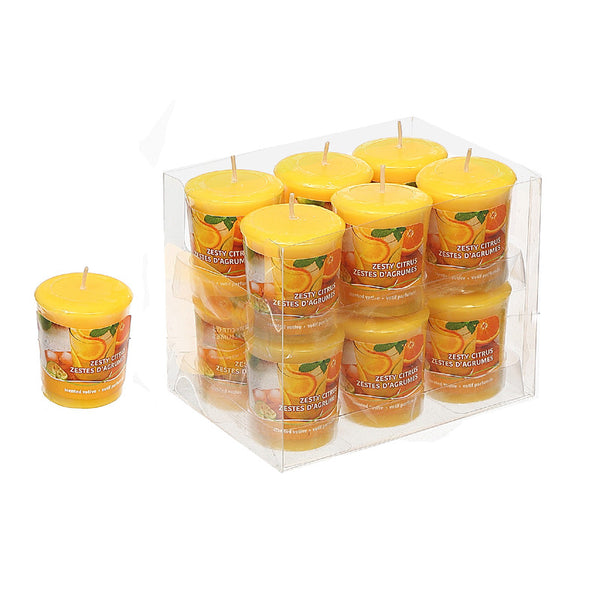 Mushroom Votive (Zesty Citrus) (12/Disp) - Set of 12