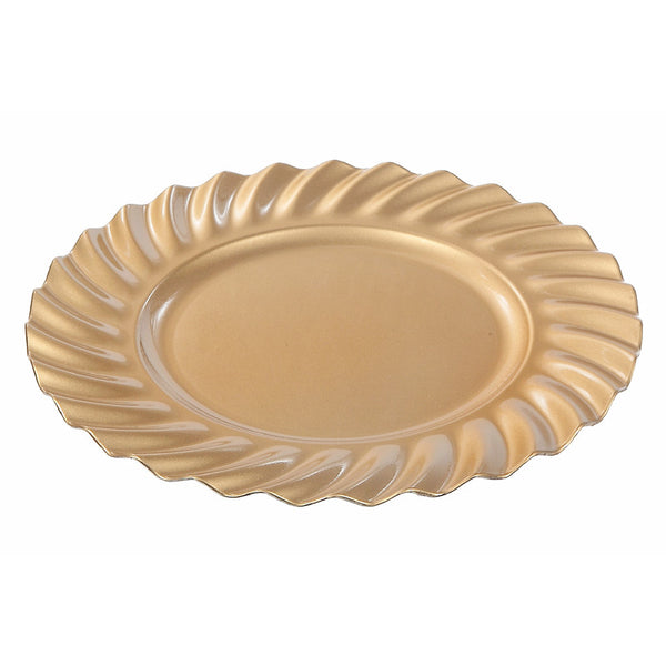 Charger Plate (Wavy) (Gold) (13") - Set of 6