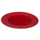 Charger Plate (Braids) (Red) (13") - Set of 6