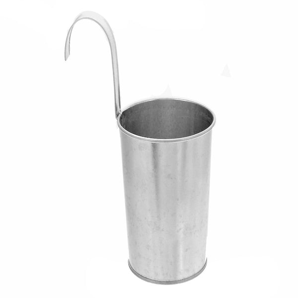 Metal Round Planter With Hook (Small)