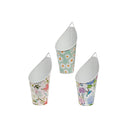 Floral Metal Hanging Planter Asstd - Set of 3