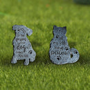 Garden Pet Figurine Decor Asstd - Set of 2