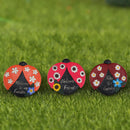 Round Garden Stepping Stones Lady Bug Asstd - Set of 3