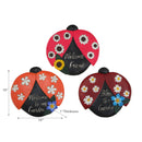 Round Garden Stepping Stones Lady Bug Asstd - Set of 3