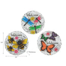 Round Garden Stepping Stones Insects Welcome Asstd - Set of 3