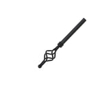 16/19Mm Metal Drape Pole Set Urban - Black 28-48