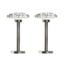 Metal Curtain Holdback Set Radial Nickel