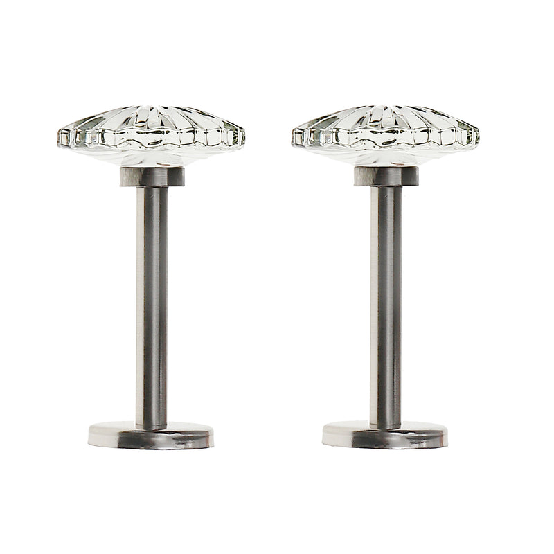 Metal Curtain Holdback Set Radial Nickel