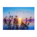 Led Canvas Wall Art Sunset Over Water 16 X 12
