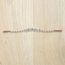 Beaded Garland With Block Sign Home - Set of 2