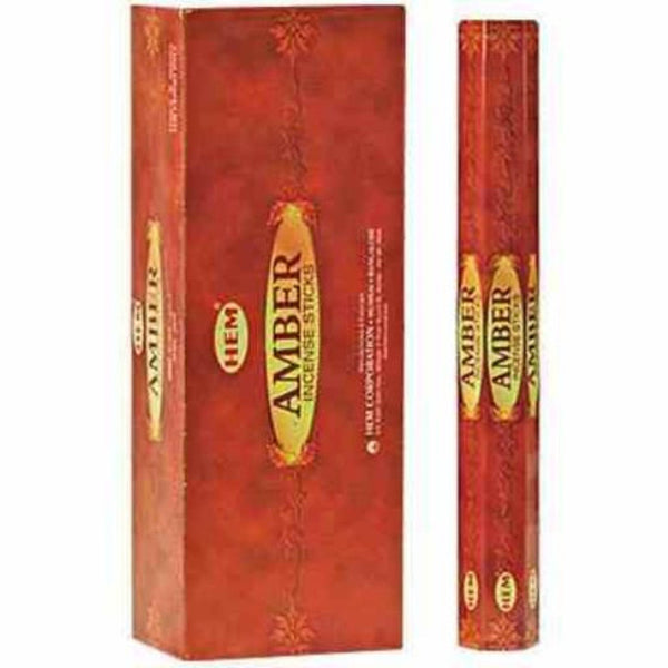 Hem Incense (20 Stick) - Amber - Set of 6