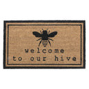 Coir Door Mat Welcome To Our Hive