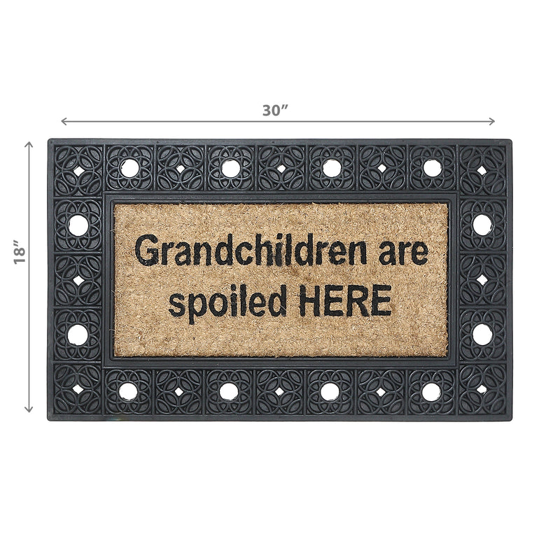 Rubber & Coir Mat Grandchildren Are Spoiled Here