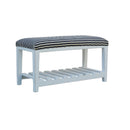 Wood Bench With Shelf (Nautica)
