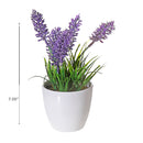 Artificial Lavender In Plastic Pot - Set of 2