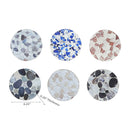 Ceramic Coaster Stones Asstd - Set of 6