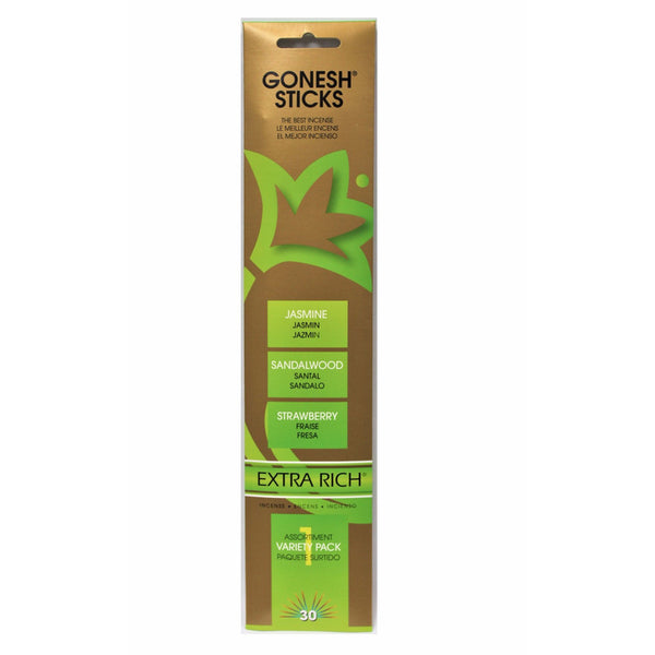 Gonesh  Stick Variety Pack  - Jasmine, Sage, Spring Mist (Set of 8)