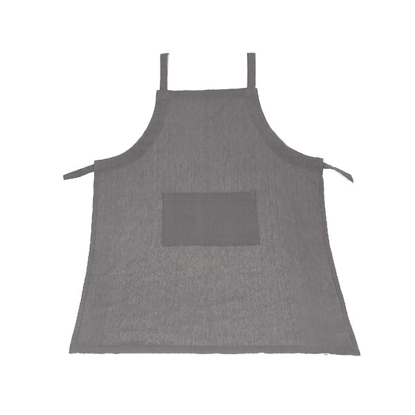 Polycotton Apron With Pocket (Gray)