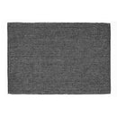 Chambray Ribbed Placemat (Black) - Set of 12