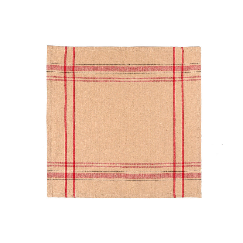 French Border Napkin (Set Of 4) (Taupe)