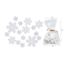 16Pc Assorted Size Wood Ornaments Daisy White - Set of 2
